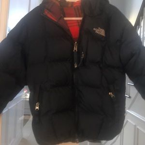 Black  North fave boys size 7 /8 boys puffer